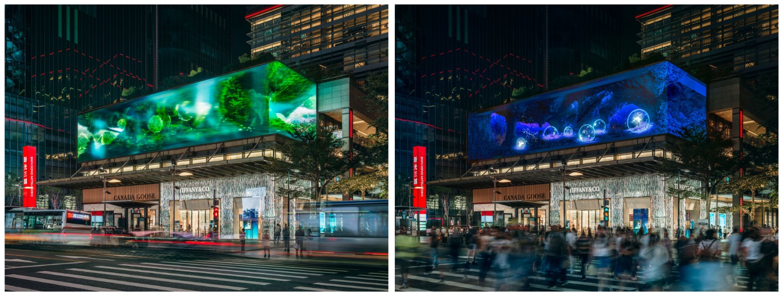 Moss terrarium installation, Xinyi district